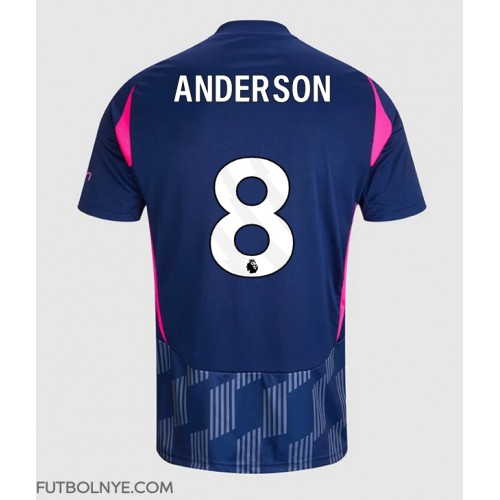 Camiseta Nottingham Forest Elliot Anderson #8 Visitante Equipación 2024-25 manga corta